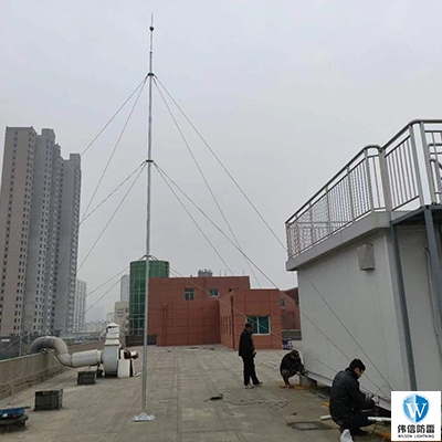 咸陽(yáng)某辦公樓8米避雷針安裝工程